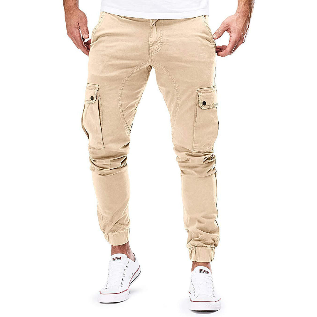Wilco | Tapered Cargo Trousers with Cuffs