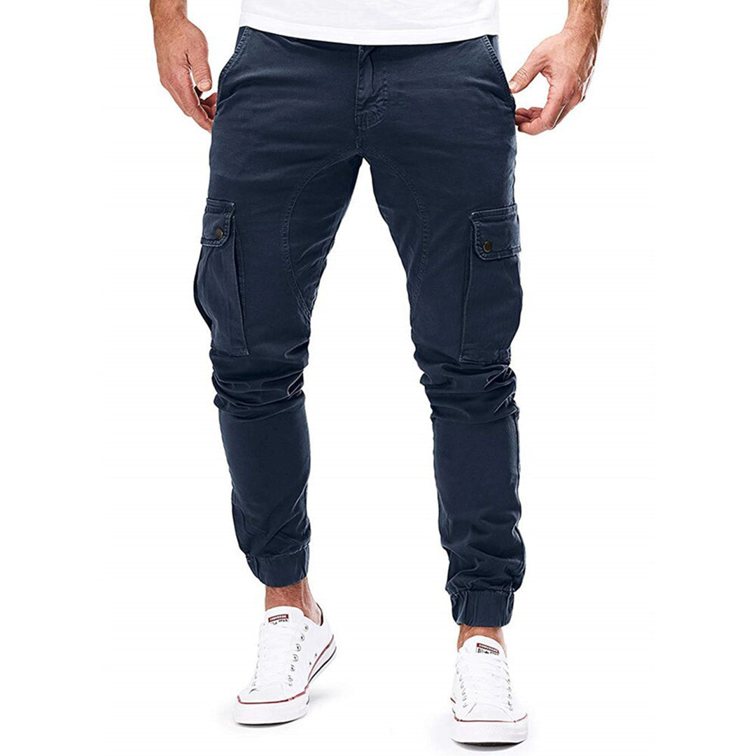 Wilco | Tapered Cargo Trousers with Cuffs