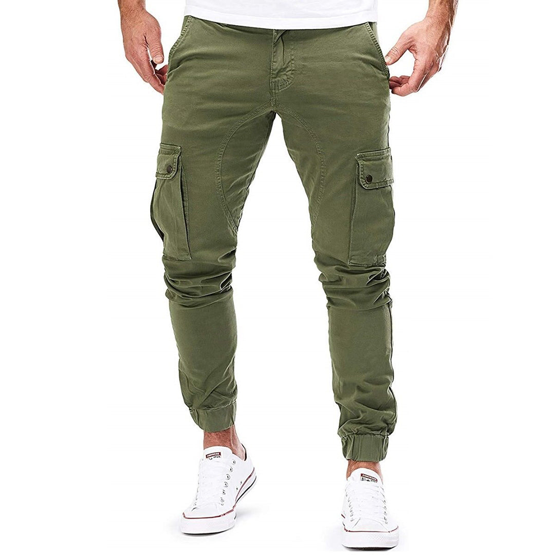 Wilco | Tapered Cargo Trousers with Cuffs