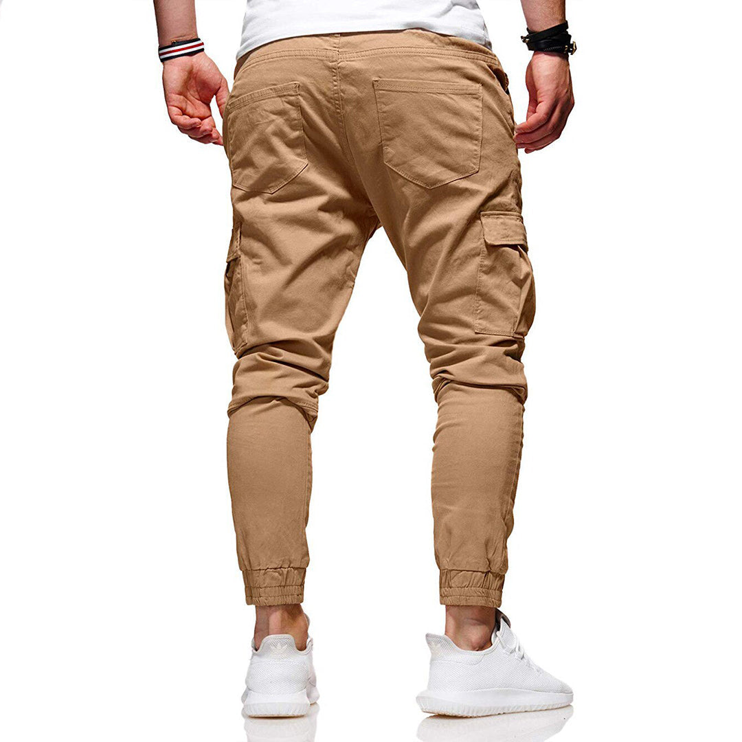 Wilco | Tapered Cargo Trousers with Cuffs