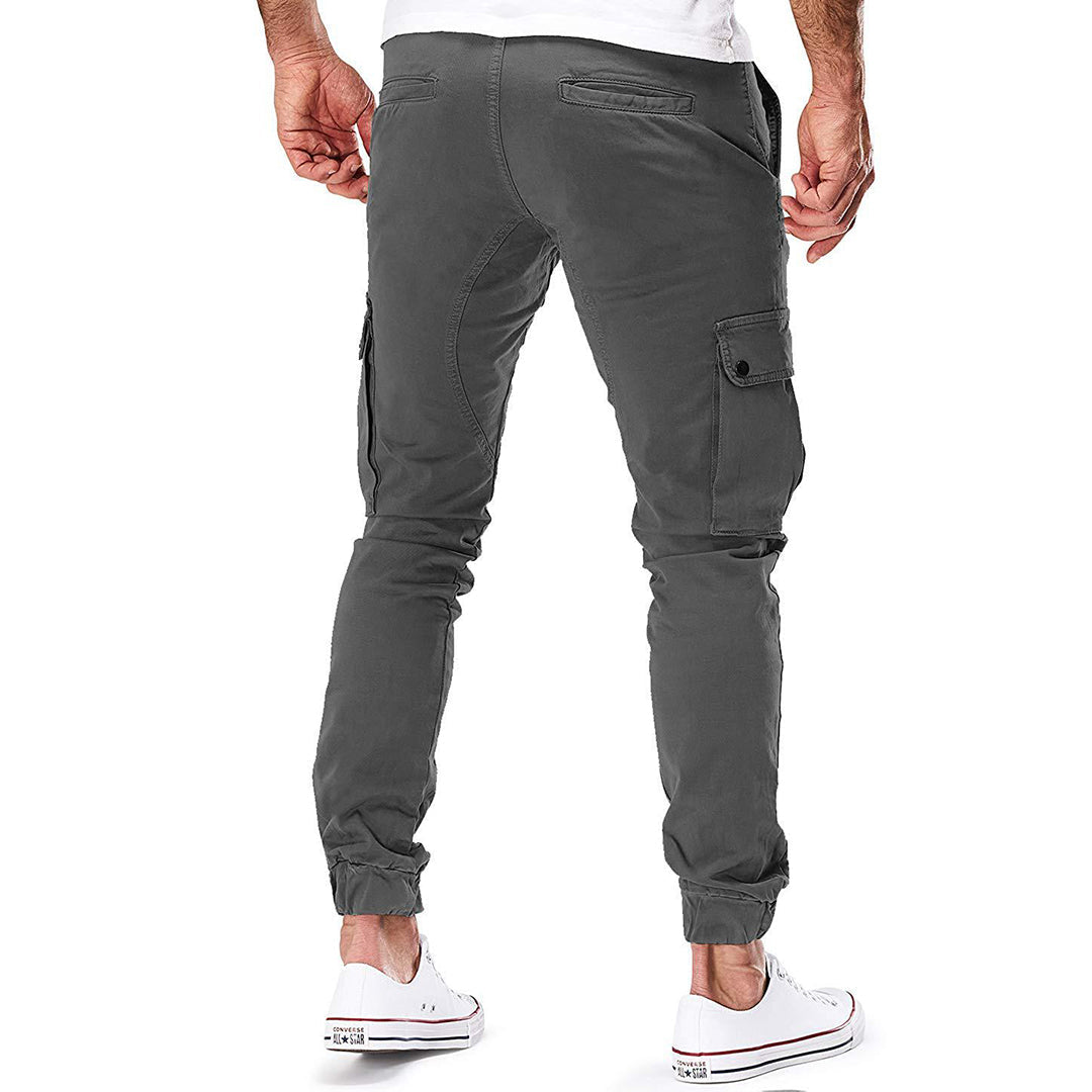 Wilco | Tapered Cargo Trousers with Cuffs