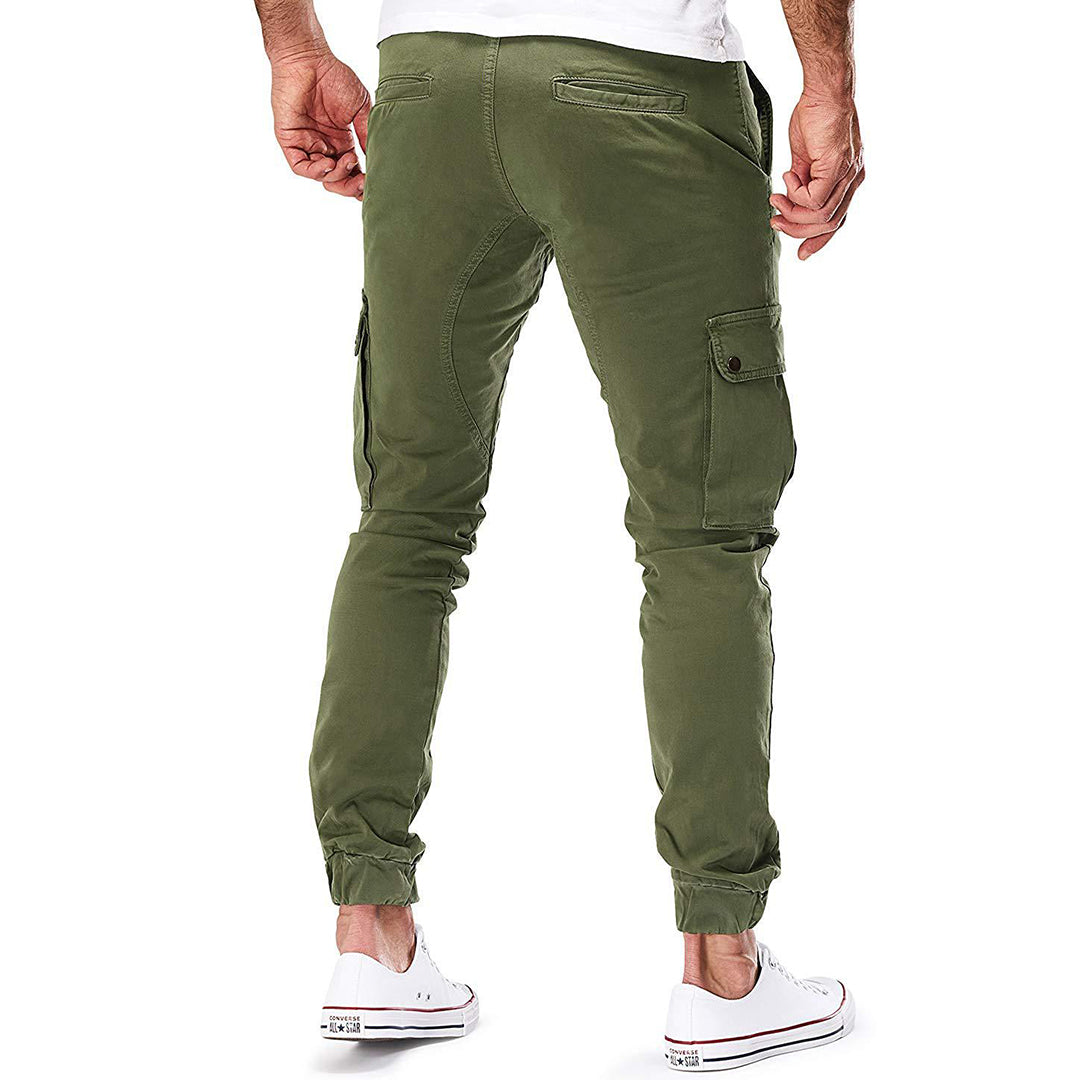 Wilco | Tapered Cargo Trousers with Cuffs