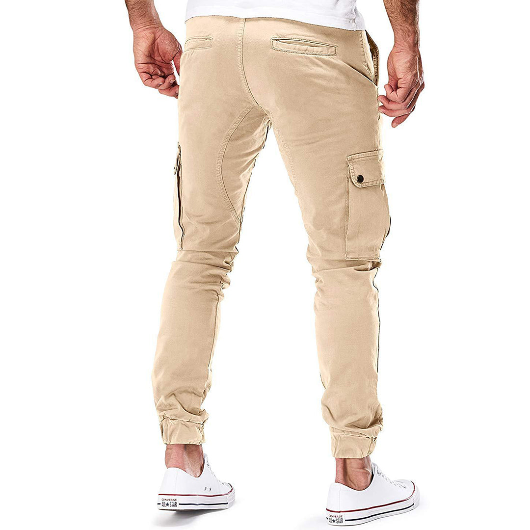 Wilco | Tapered Cargo Trousers with Cuffs