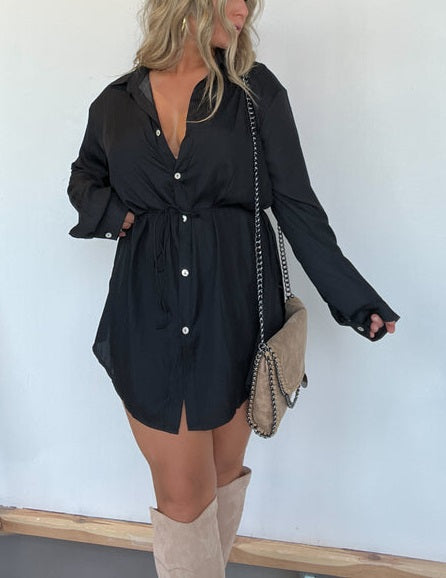 Giulia | Collared Long Sleeve Shirt and Shorts Set