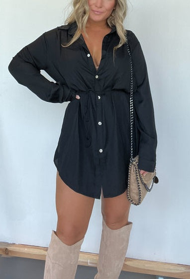 Giulia | Collared Long Sleeve Shirt and Shorts Set