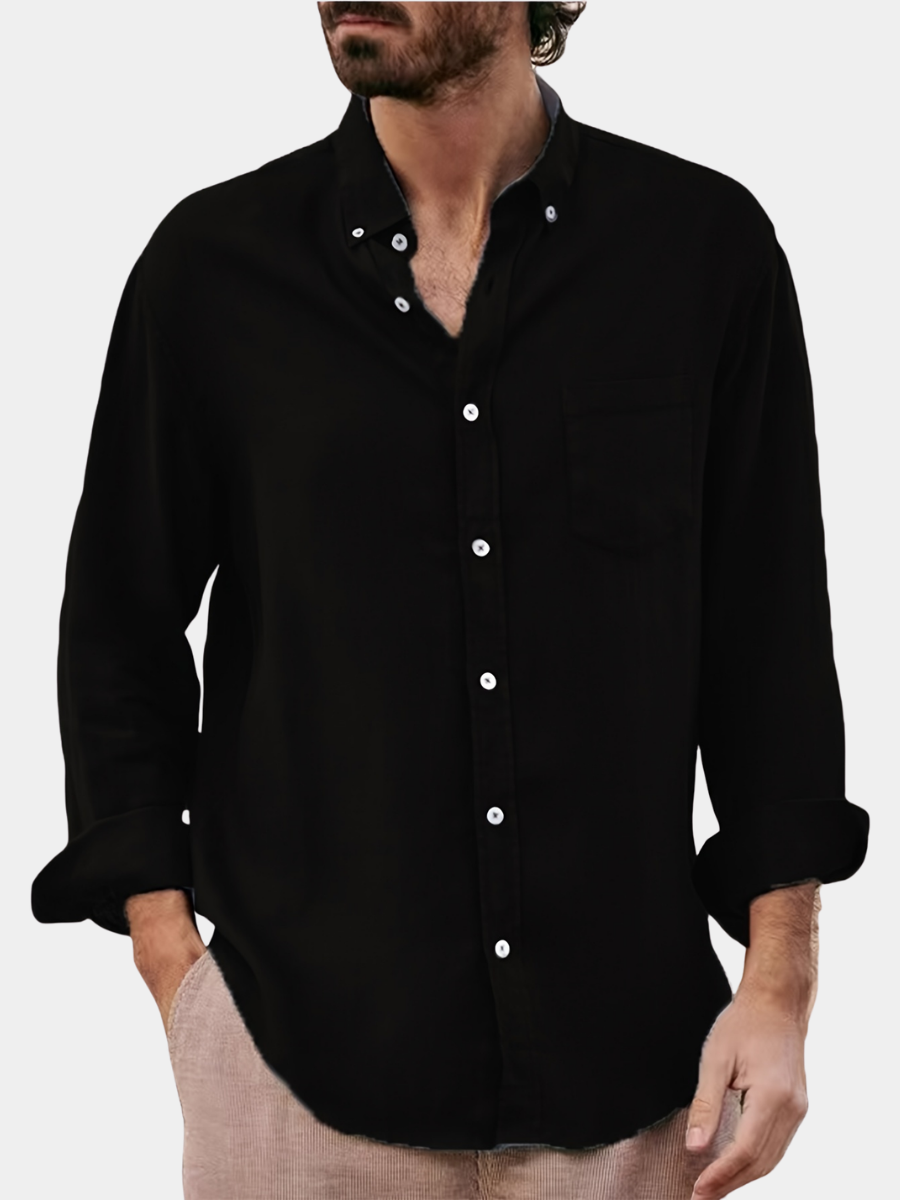 Deshawn | Button-Up Long-Sleeve Casual Shirt