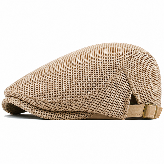Napoleon | Mesh Flat Cap Adjustable Buckle Hat