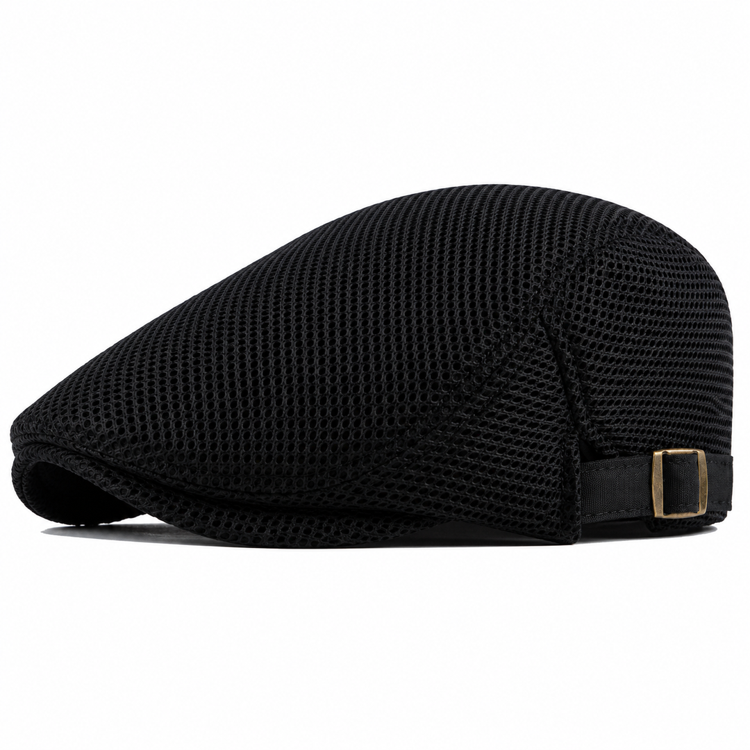 Napoleon | Mesh Flat Cap Adjustable Buckle Hat
