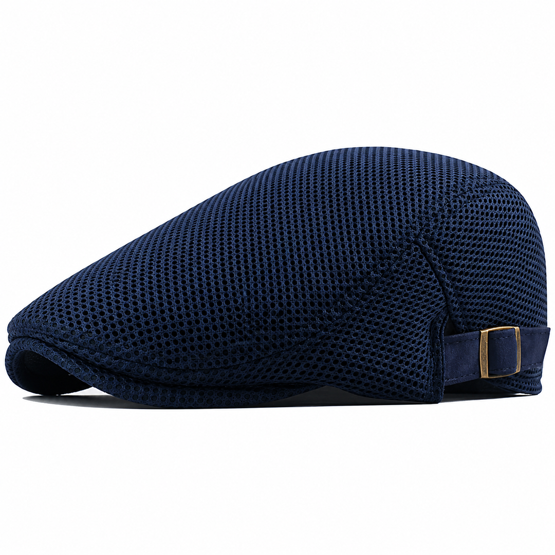 Napoleon | Mesh Flat Cap Adjustable Buckle Hat