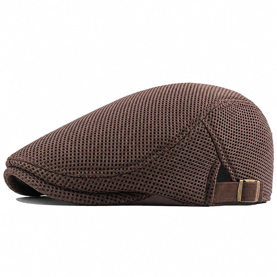 Napoleon | Mesh Flat Cap Adjustable Buckle Hat
