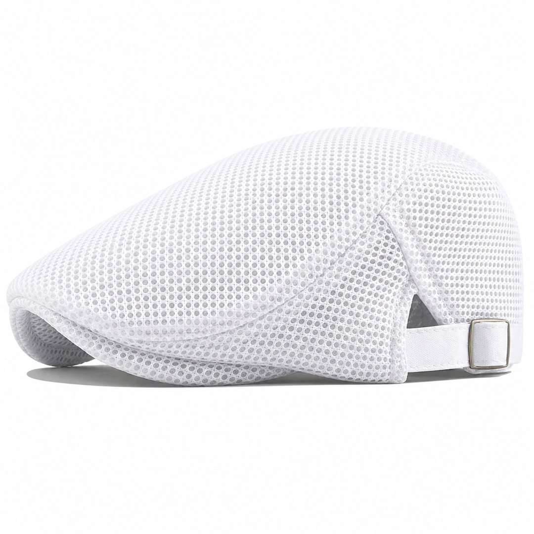 Napoleon | Mesh Flat Cap Adjustable Buckle Hat