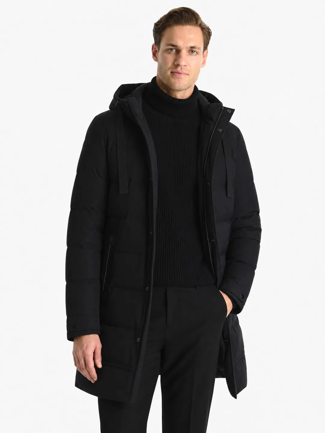 Jacques | Longline Hooded Puffer Coat