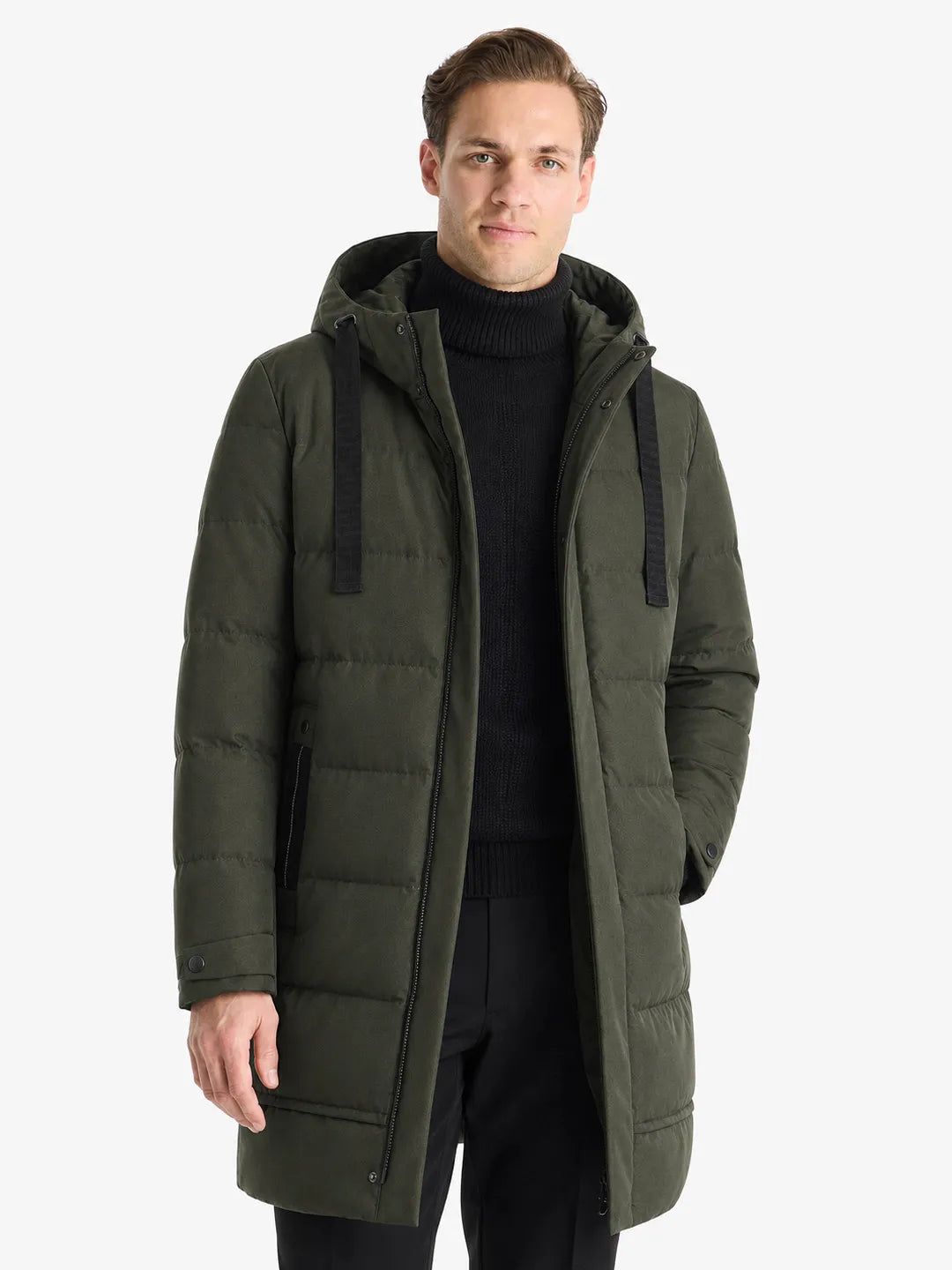 Jacques | Longline Hooded Puffer Coat