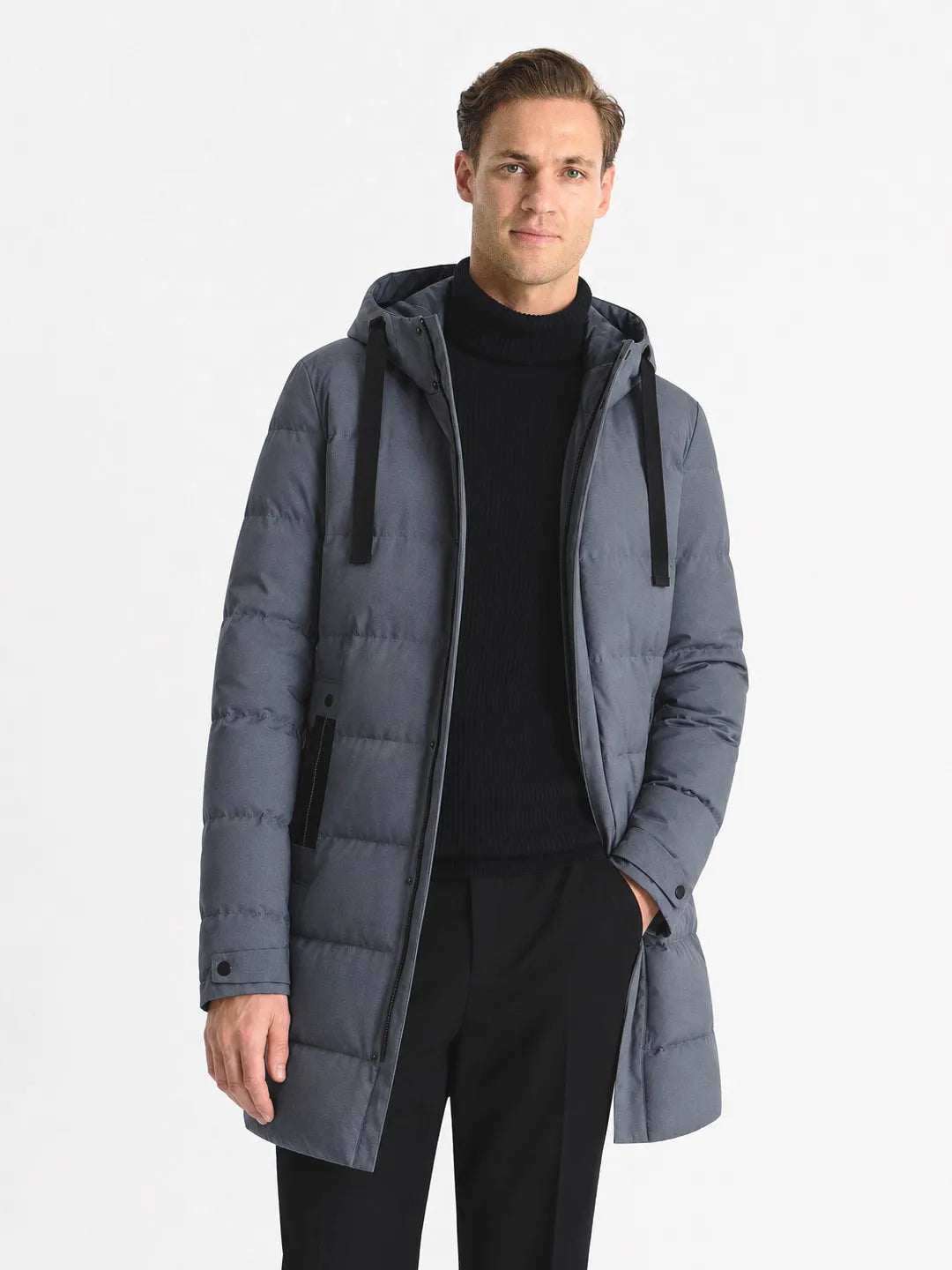 Jacques | Longline Hooded Puffer Coat