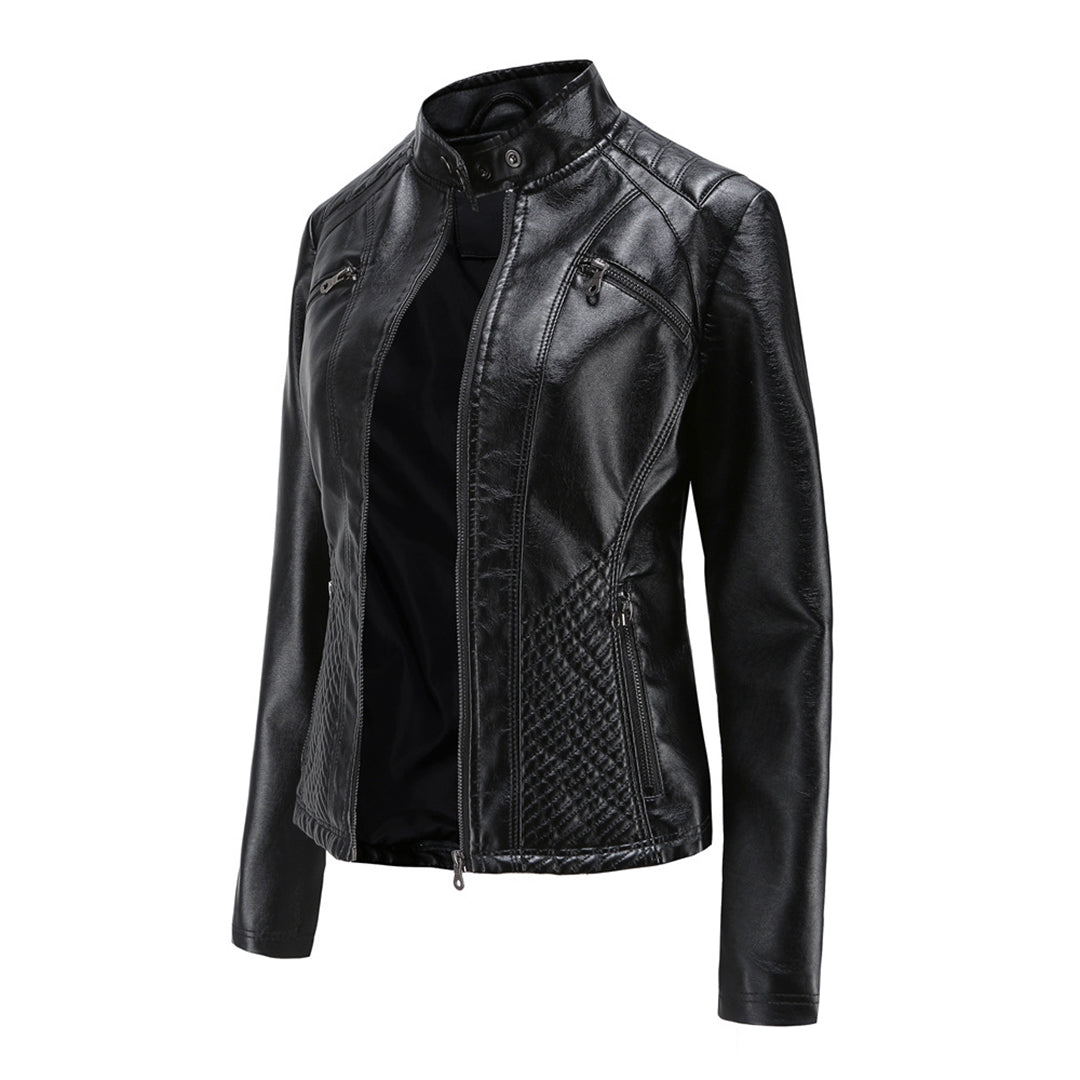 Alfred | Jacket with Stand Collar and Quilted Panels