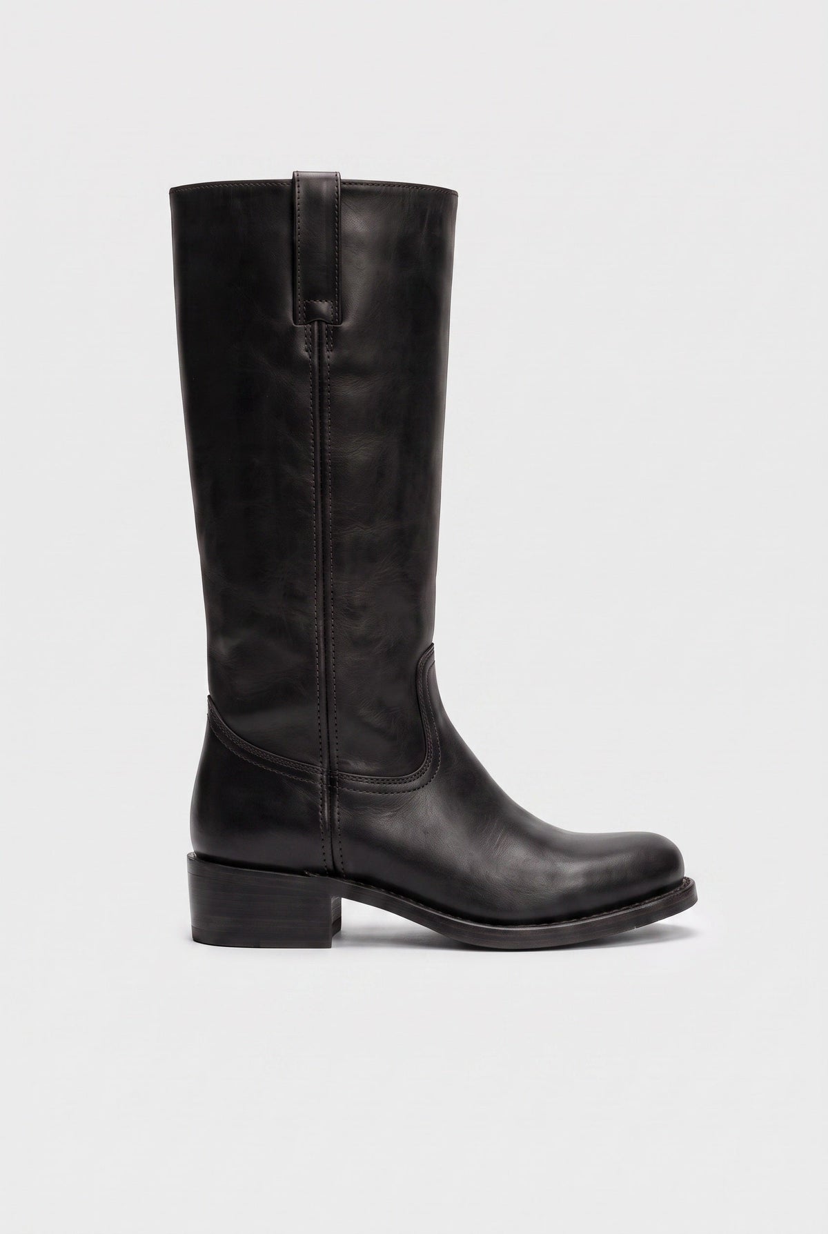 Sophia | Tall Riding-Style Boots with Block Heel