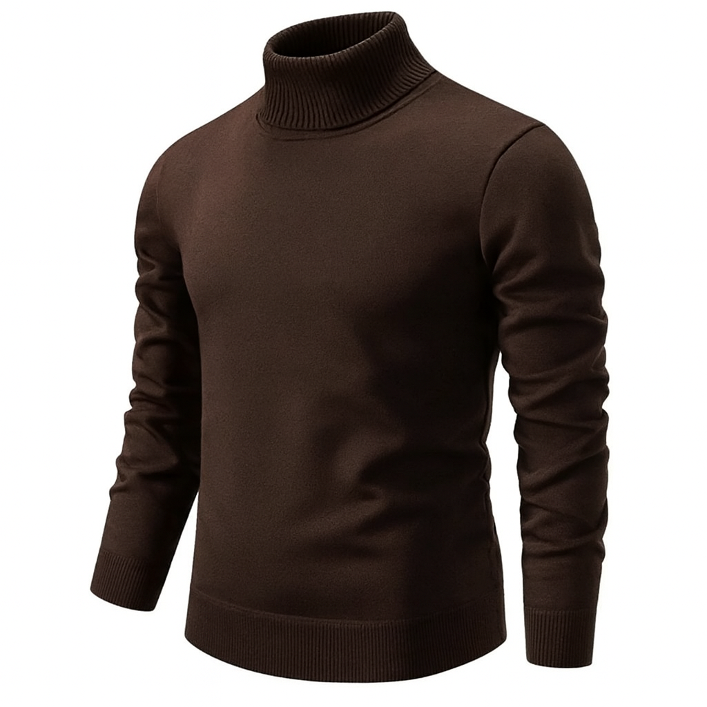Cristopher | Ribbed Turtleneck Jumper with Long Sleeves