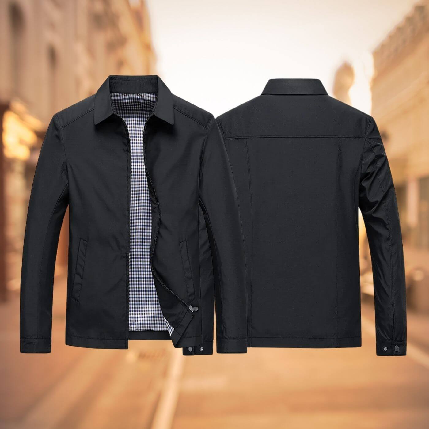 Higinio | Zip Front Long Sleeve Jacket