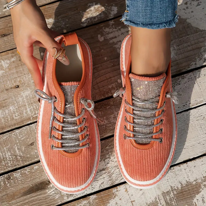 Isidora | Breathable Lace-Up Casual Trainers