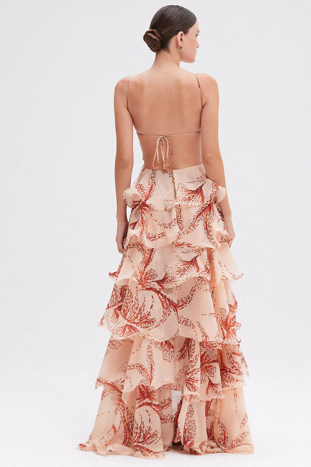 Ameliah | Floral Print Tiered Maxi Dress