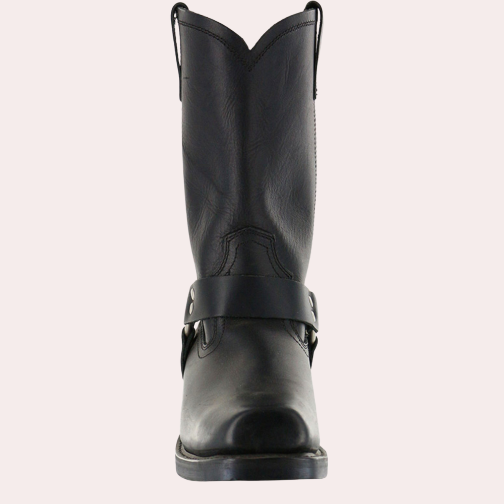 Mayra | Mid Calf Boots with Harness Straps