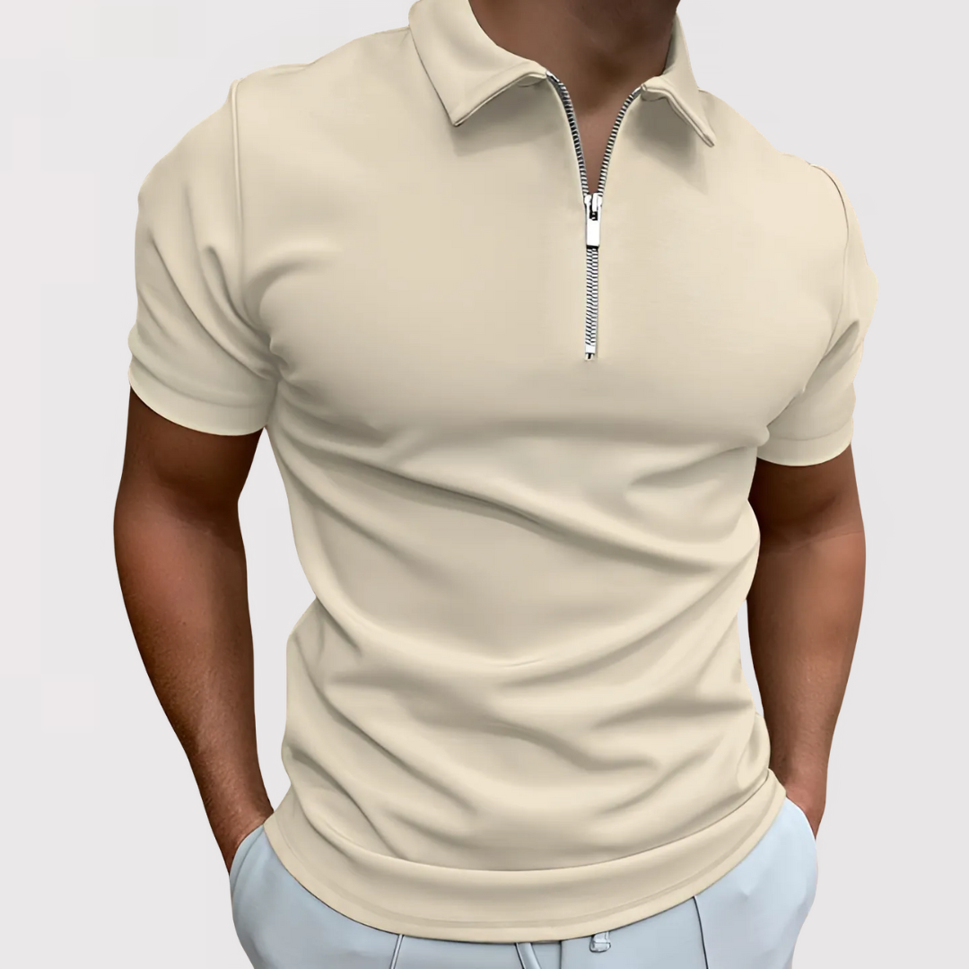 Antoine | Polo Shirt Quarter Zip Short Sleeve
