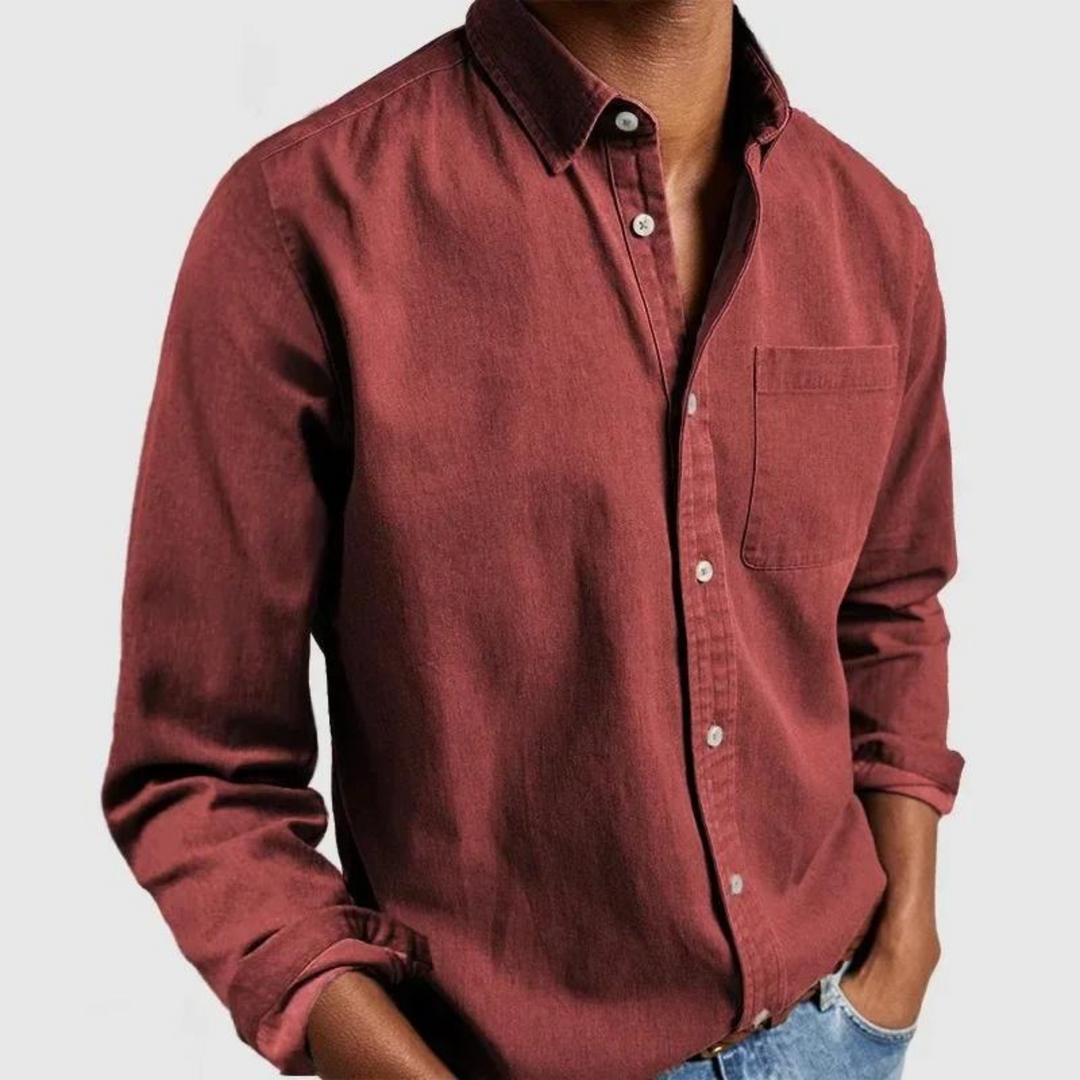 Carel | Mens Oxford Long Sleeve Shirt