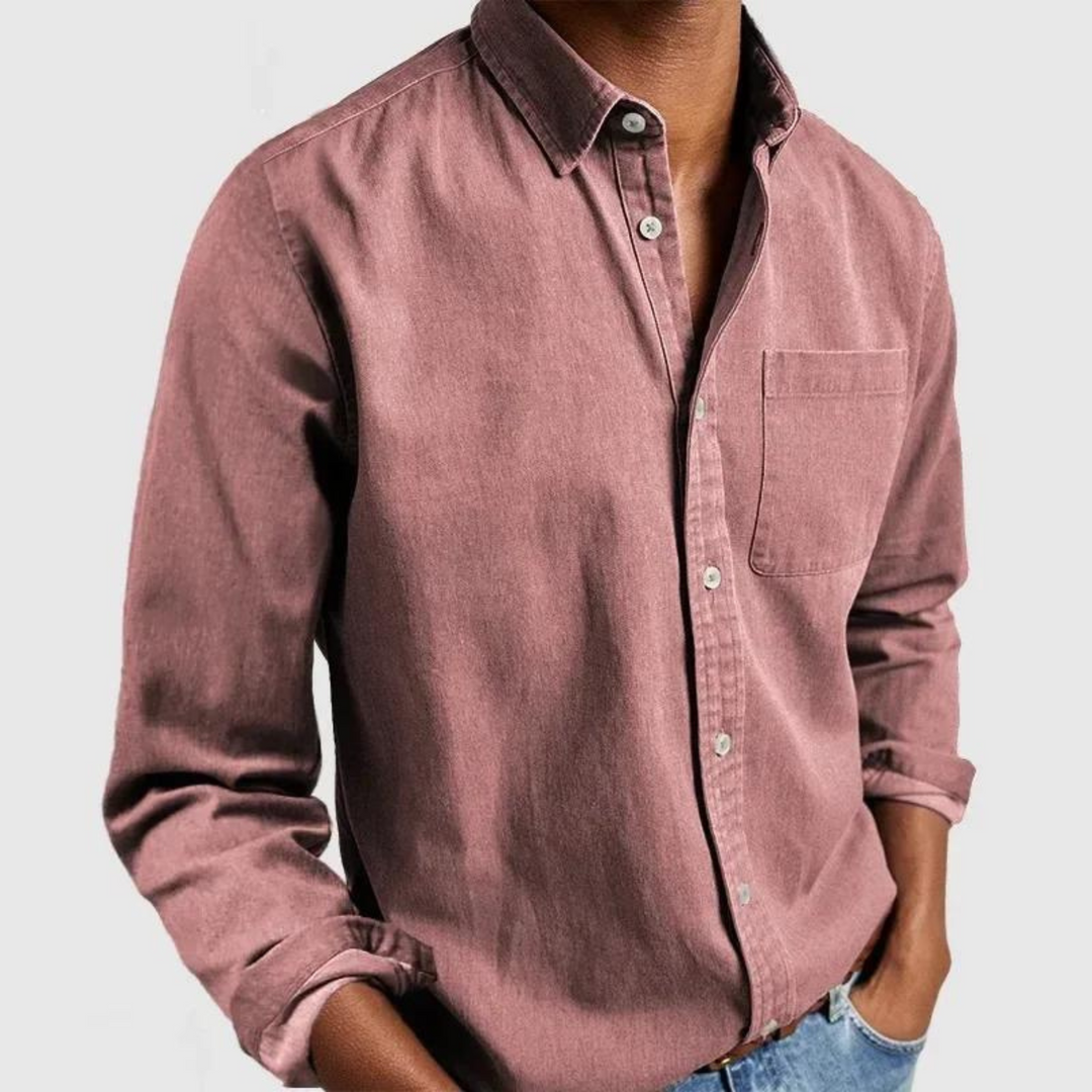Carel | Mens Oxford Long Sleeve Shirt