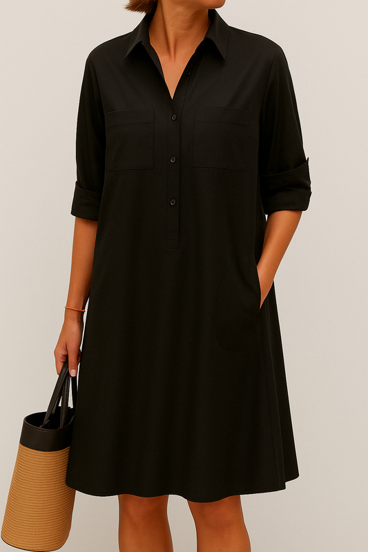 Nelida | Utility Shirt Dress with Pockets