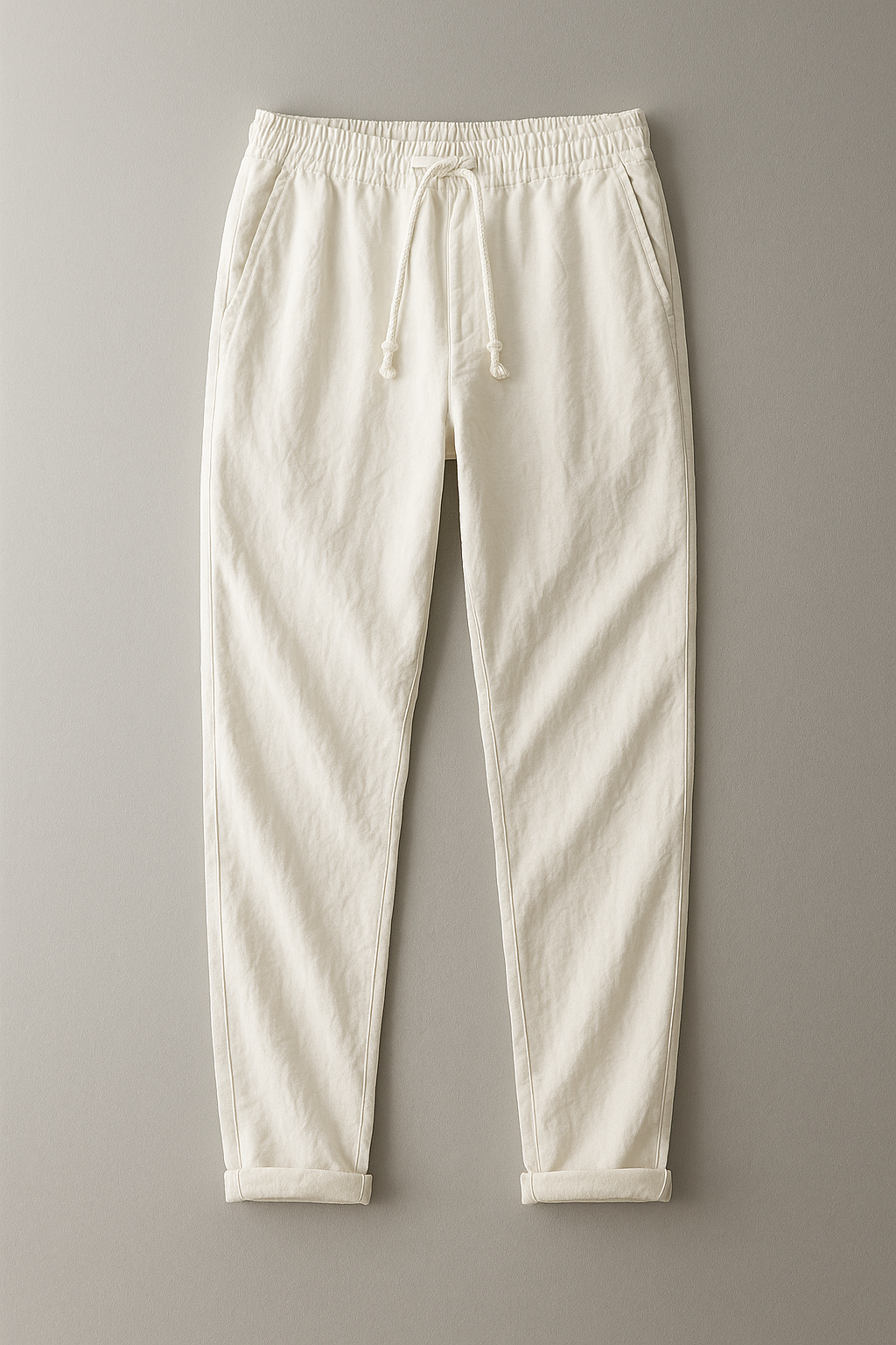 Preston | Linen Drawstring Tapered Trousers