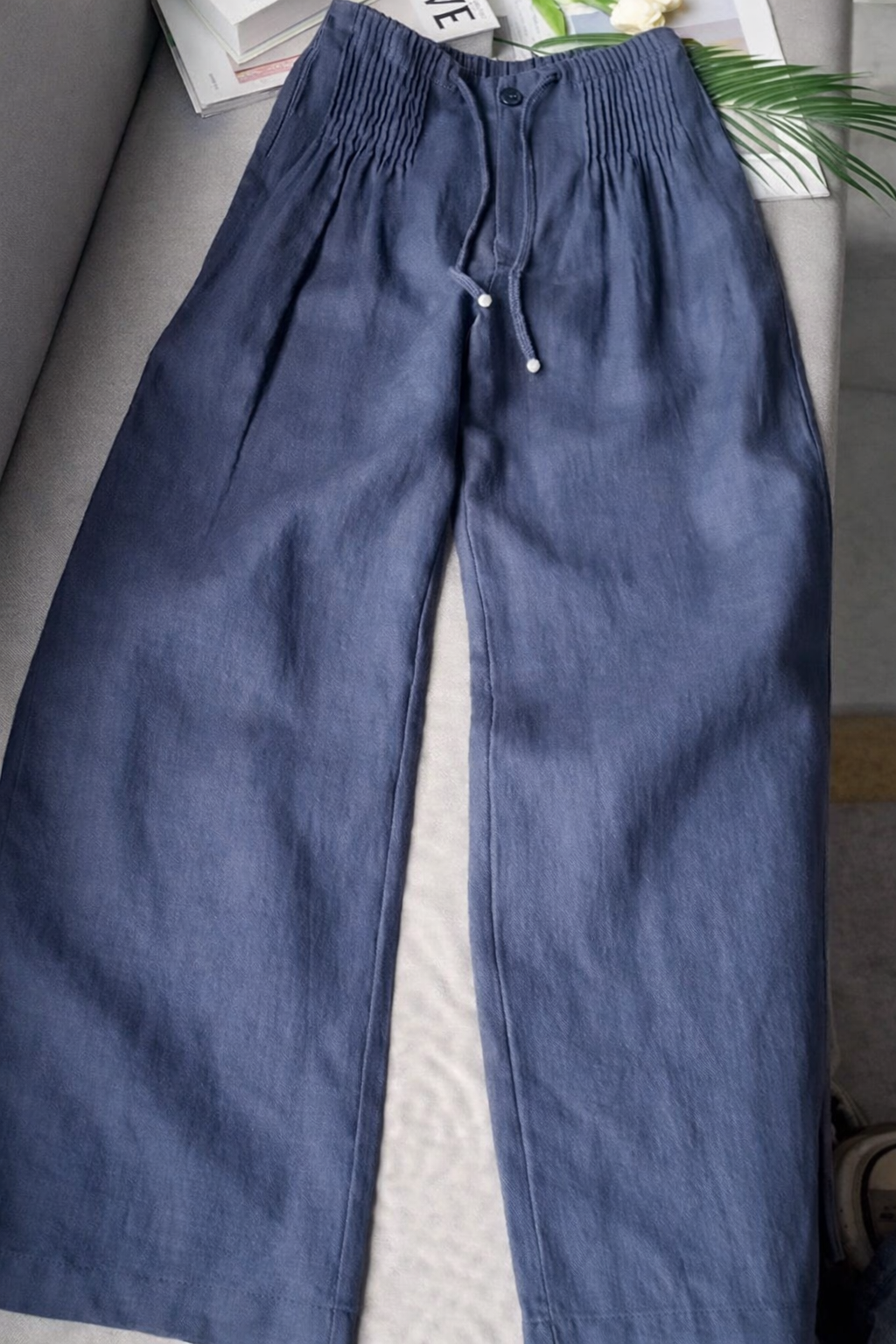 Kuupik | Wide Leg Linen Trousers