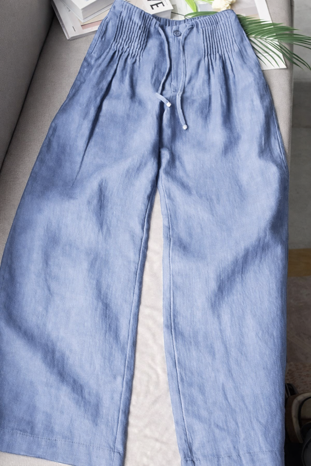 Kuupik | Wide Leg Linen Trousers