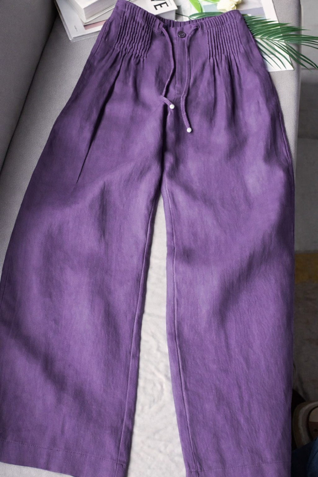 Kuupik | Wide Leg Linen Trousers