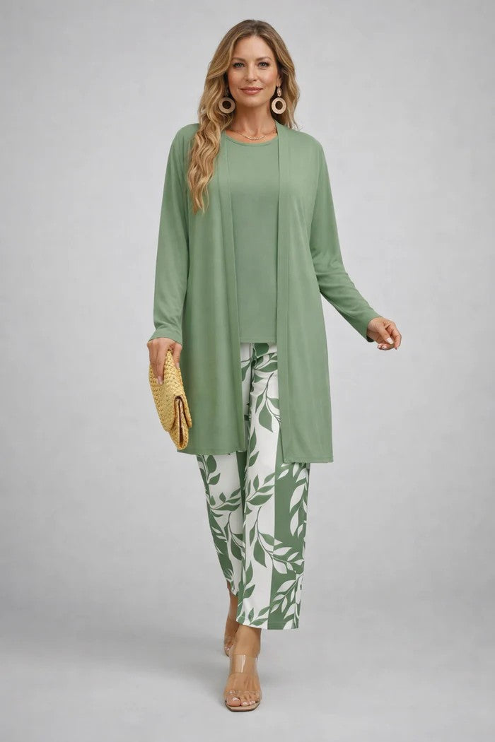 Giota | Floral Three Piece Trouser Set