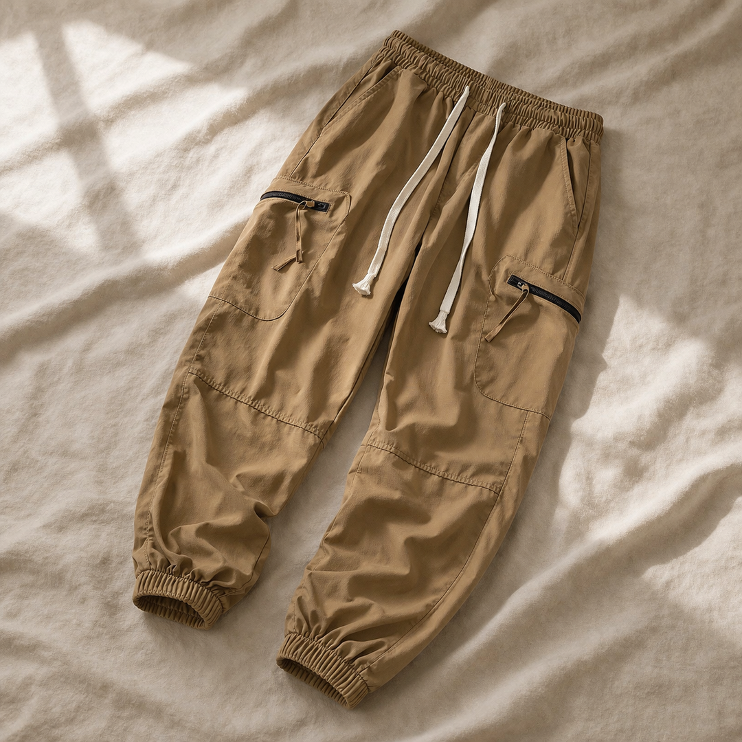 Johnas | Cargo Jogger Trousers With Zip Pockets