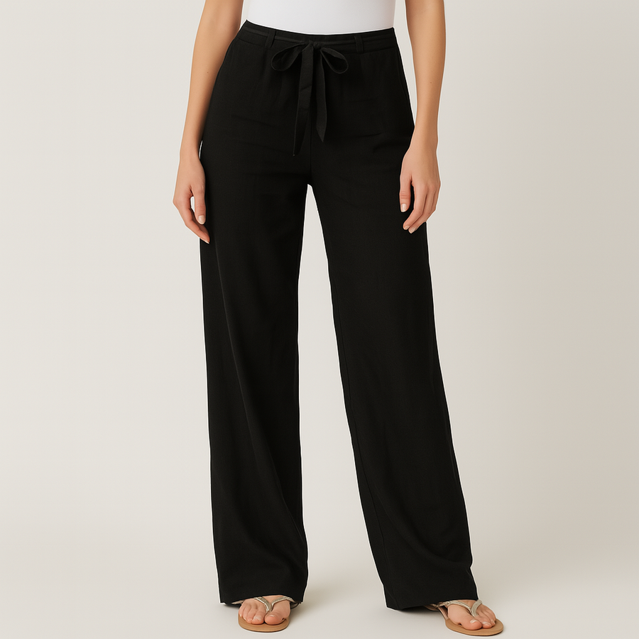 Gwyneth | Tie Waist Womens Linen Trousers