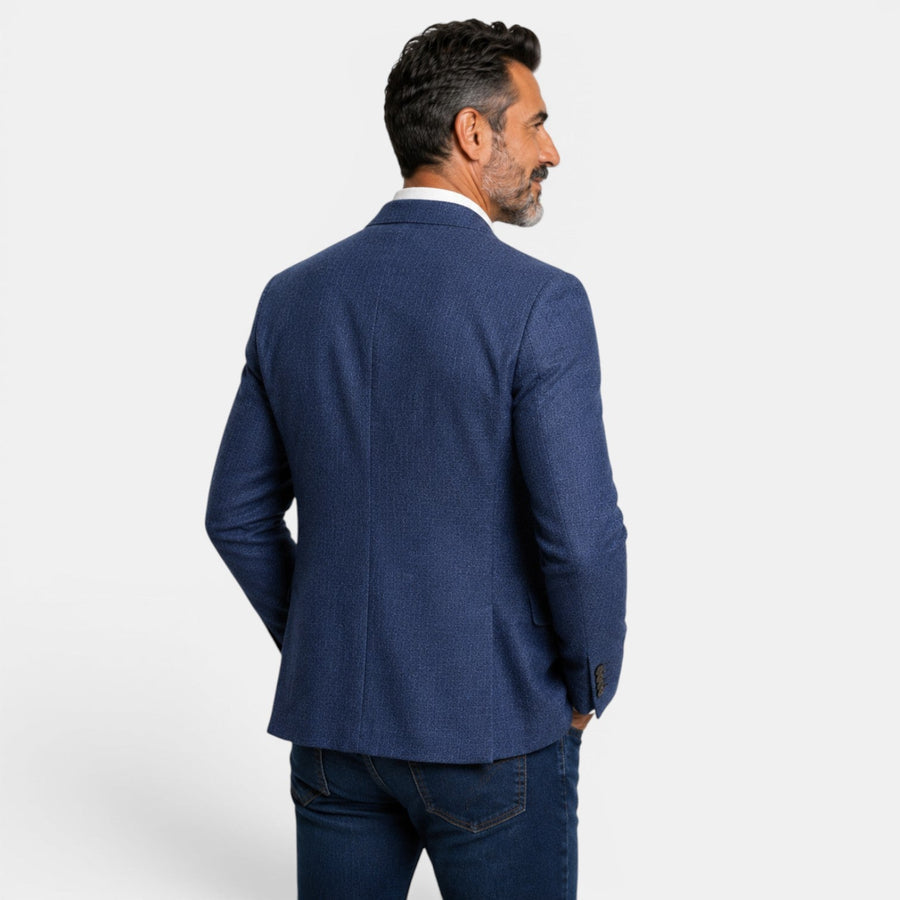 Egidio | Textured Blazer with Notched Lapels