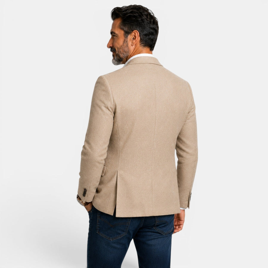 Egidio | Textured Blazer with Notched Lapels
