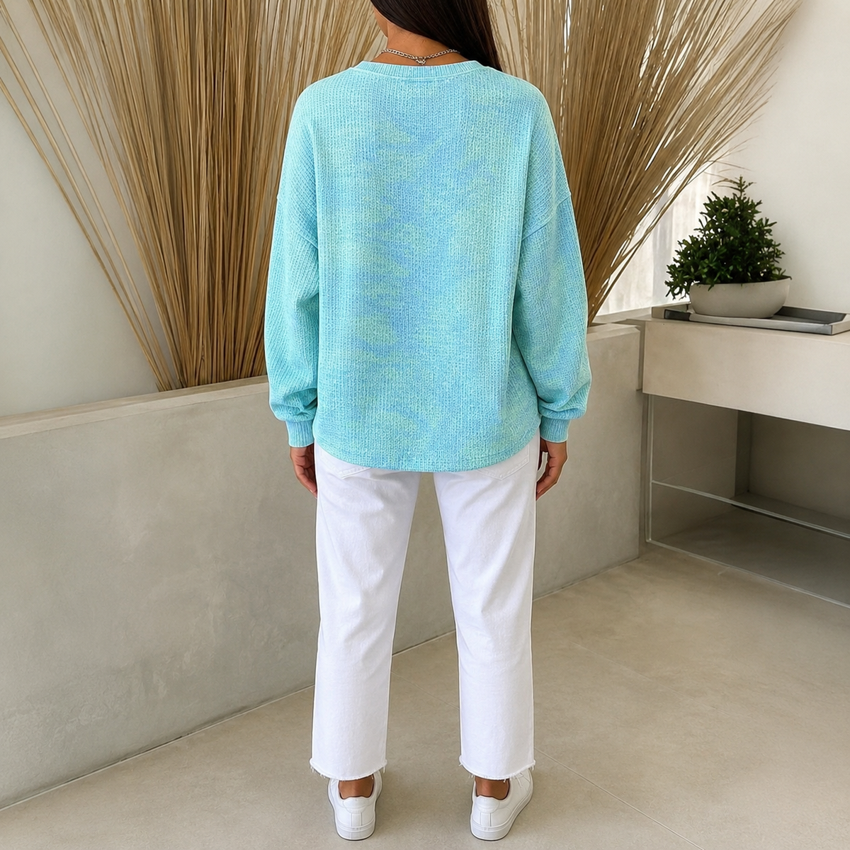 Theoyora | Casual Crew Neck Jumper with Easy Fit