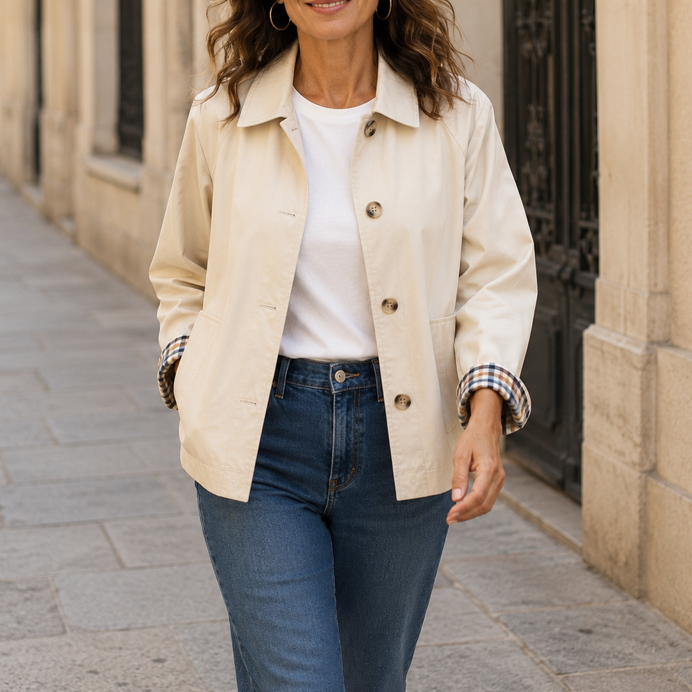 Alyona | Long Sleeve Button Front Jacket