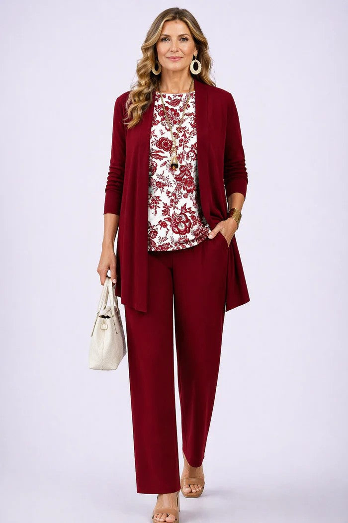 Giota | Floral Three Piece Trouser Set