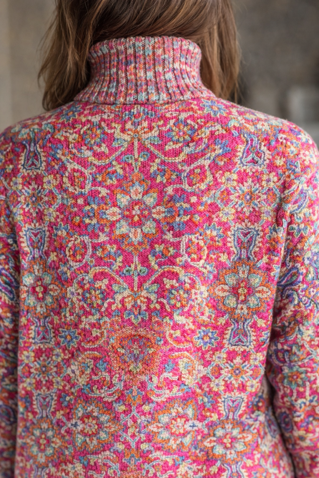 Miraen | High Neck Patterned Jumper
