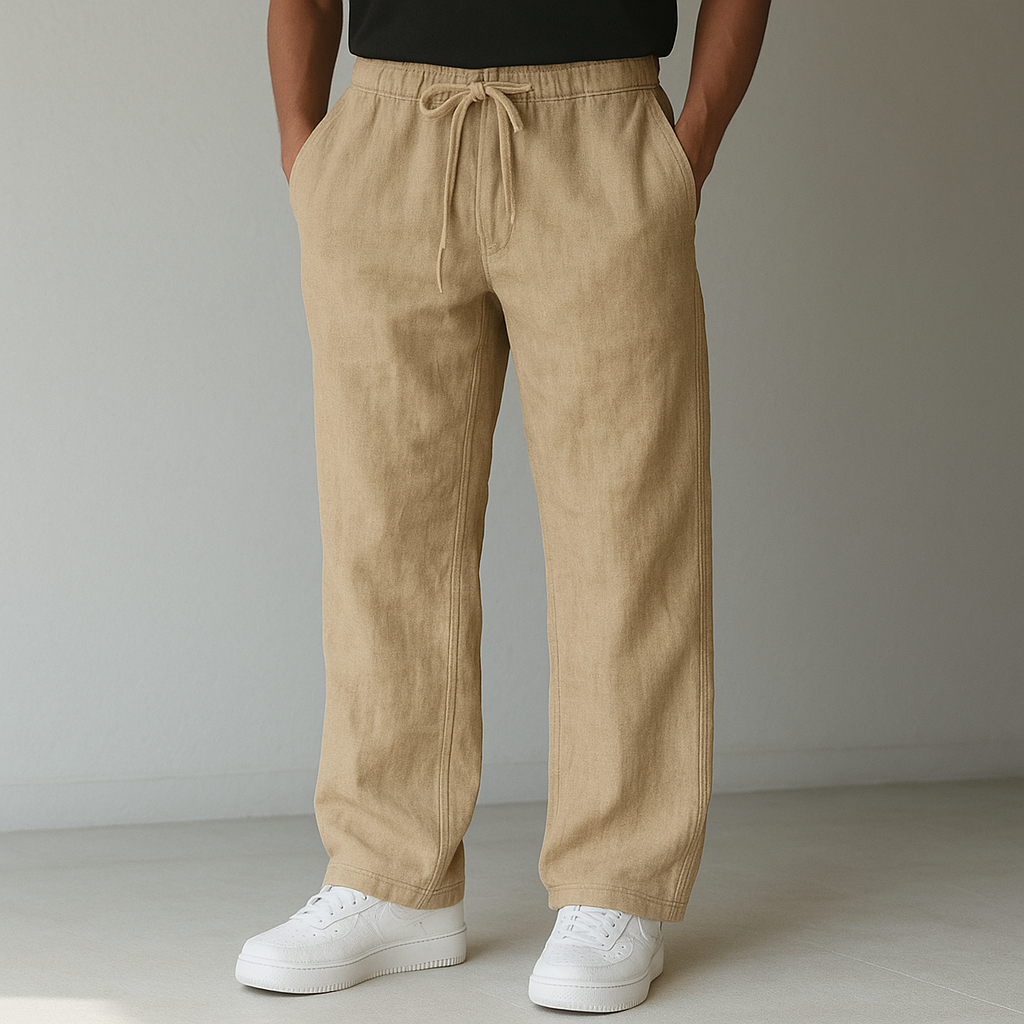 Carrol | Wide Leg Linen Trousers