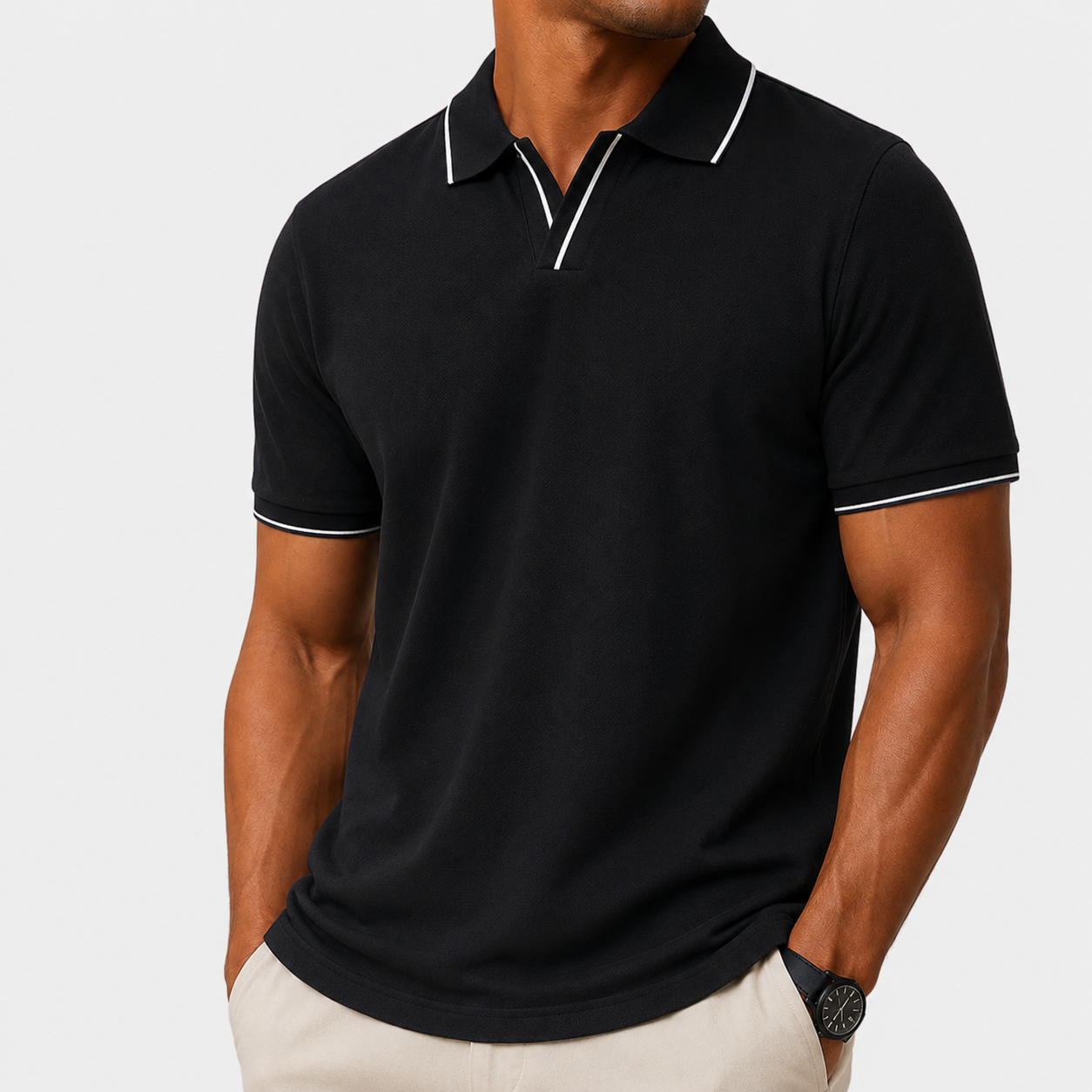 Ruan | Polo Shirt Short Sleeve Tipped Collar