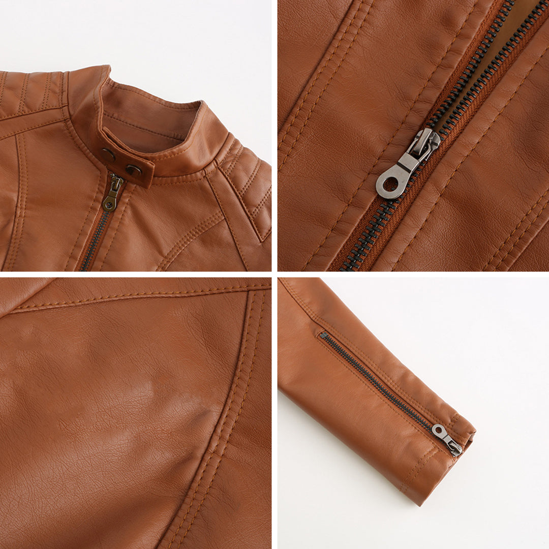 Alfred | Jacket with Stand Collar and Quilted Panels