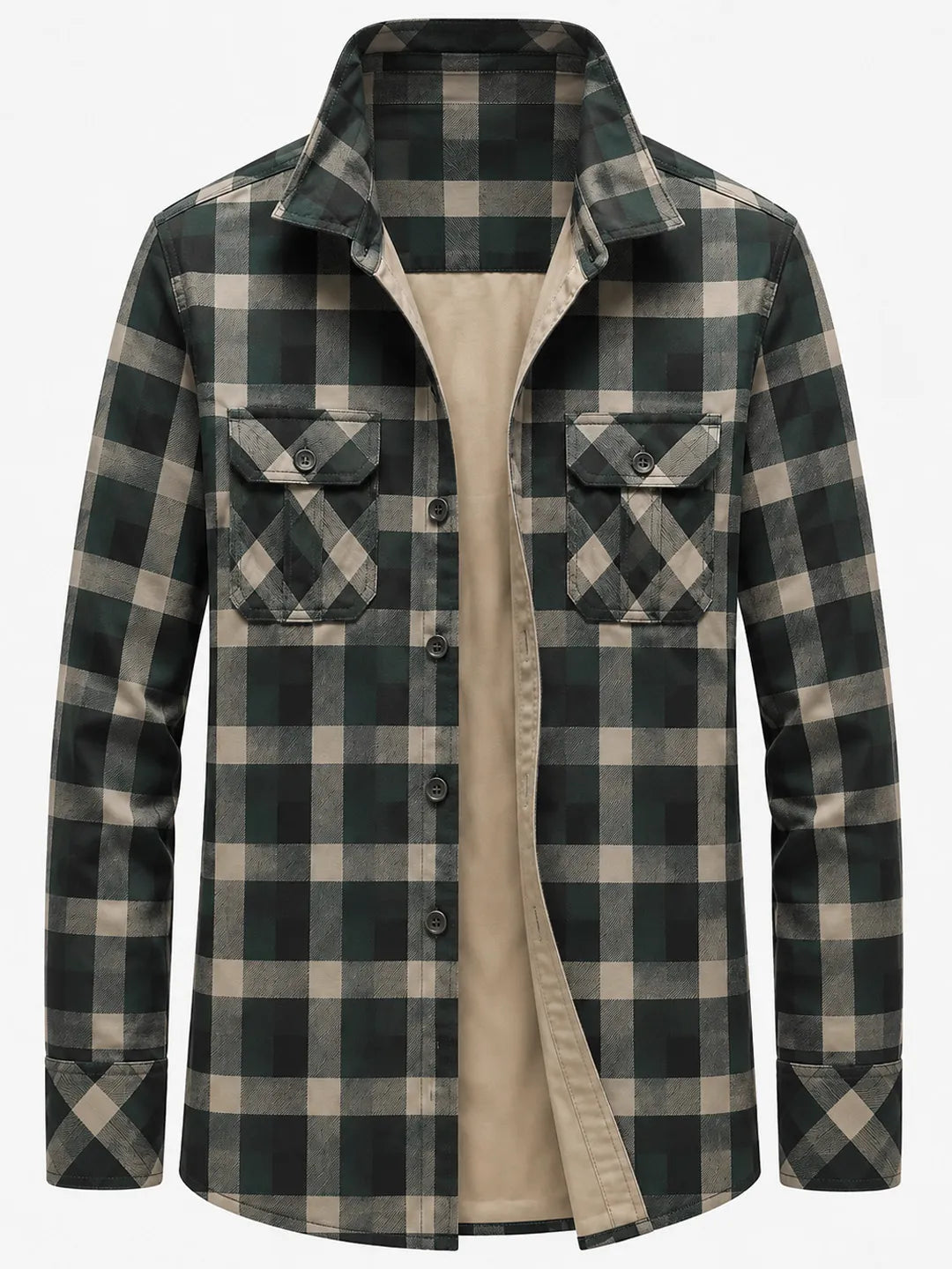 Angus | Shirt Jacket with Plaid Pattern and Pockets