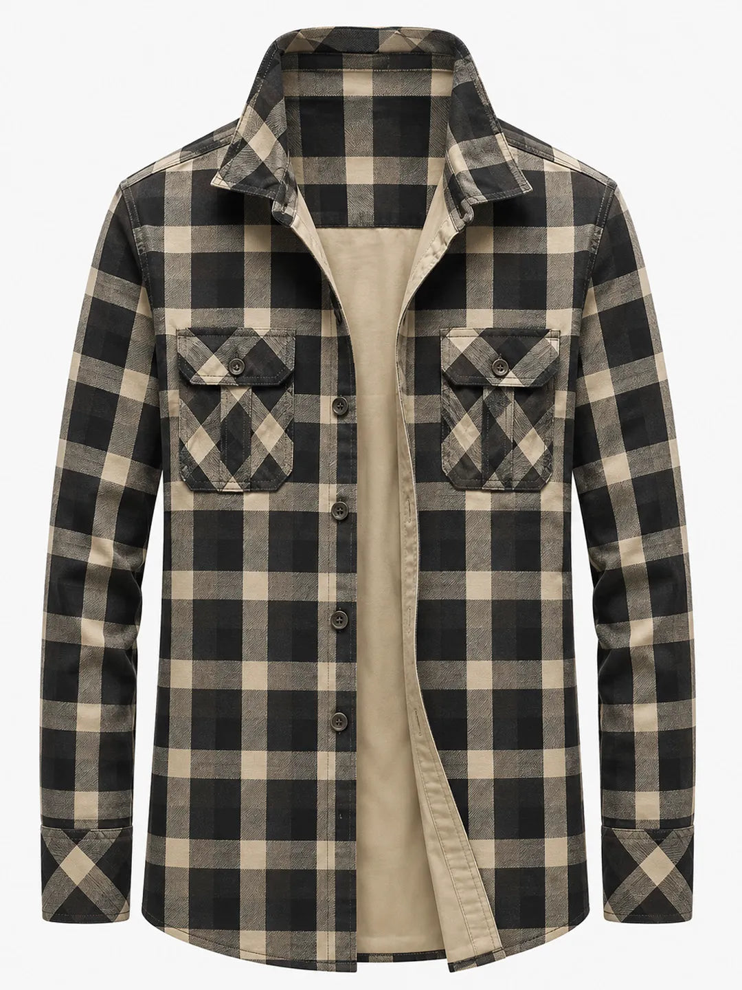 Angus | Shirt Jacket with Plaid Pattern and Pockets