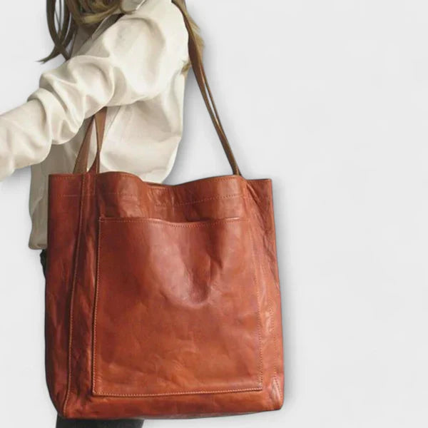Patty | Large Soft Faux Leather Tote Bag