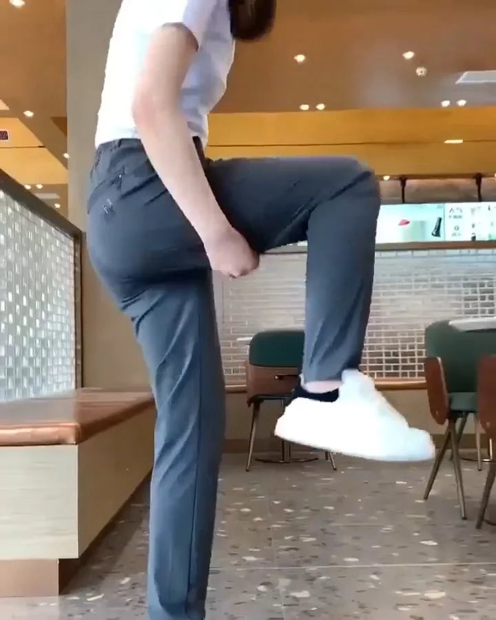 FlexDry | Drawstring Straight Leg Casual Trousers