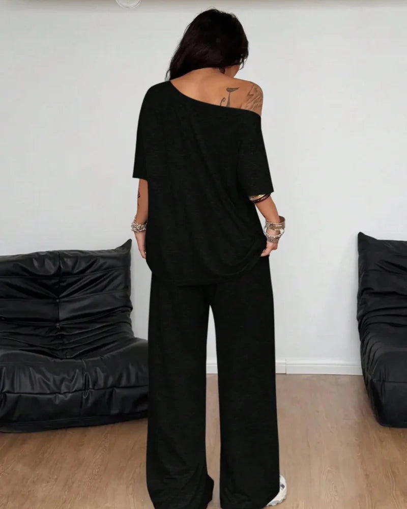 Ratirat - Wide Leg Lounge Trouser Co Ord